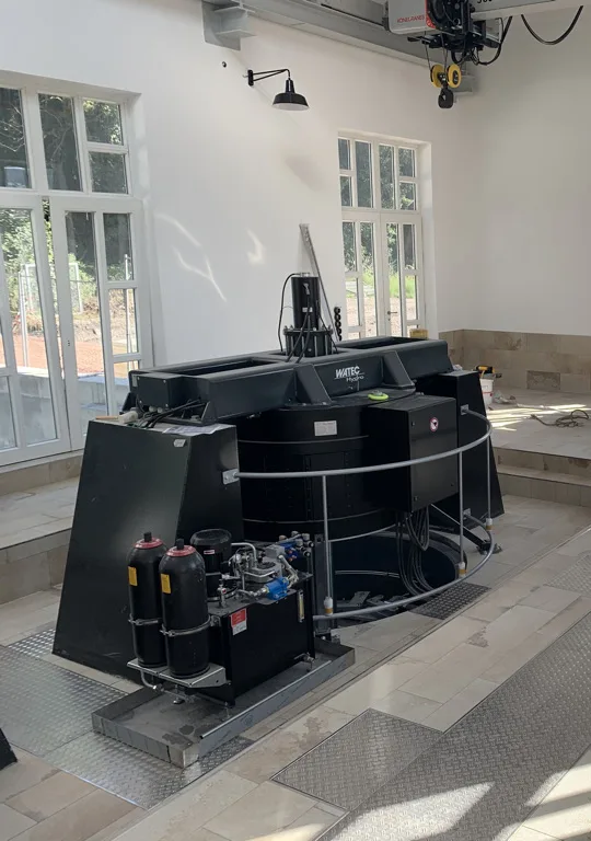 Kaplan-Maschine von WATEC in der neuen Maschinenhalle der Herrenmühle